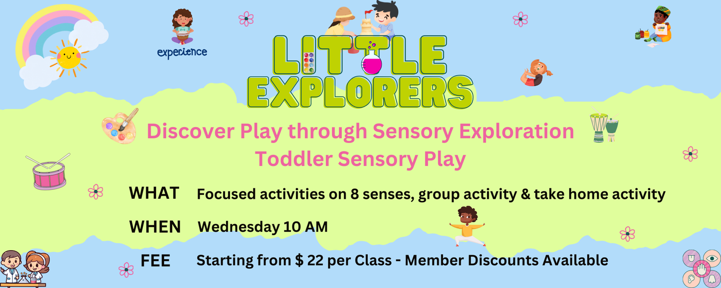 Little Explorers-Toddler Sensory Play | 2-5 Years | Wednesday | 10:00AM