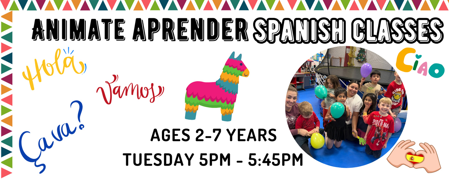 Spanish Class | 2-7 years | Tuesday | 5:00PM