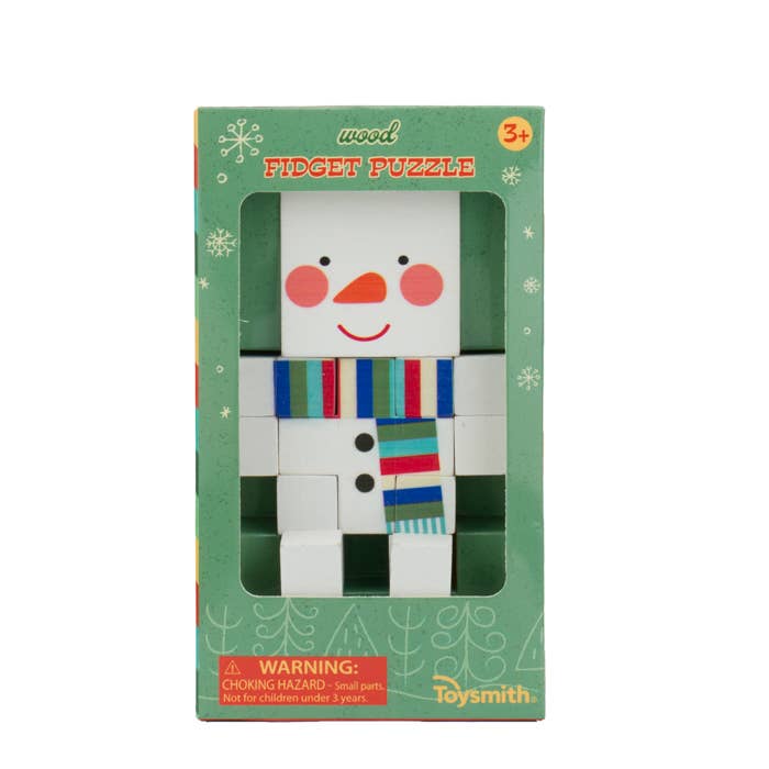 Holiday Wood Fidget Puzzle, Christmas, Winter