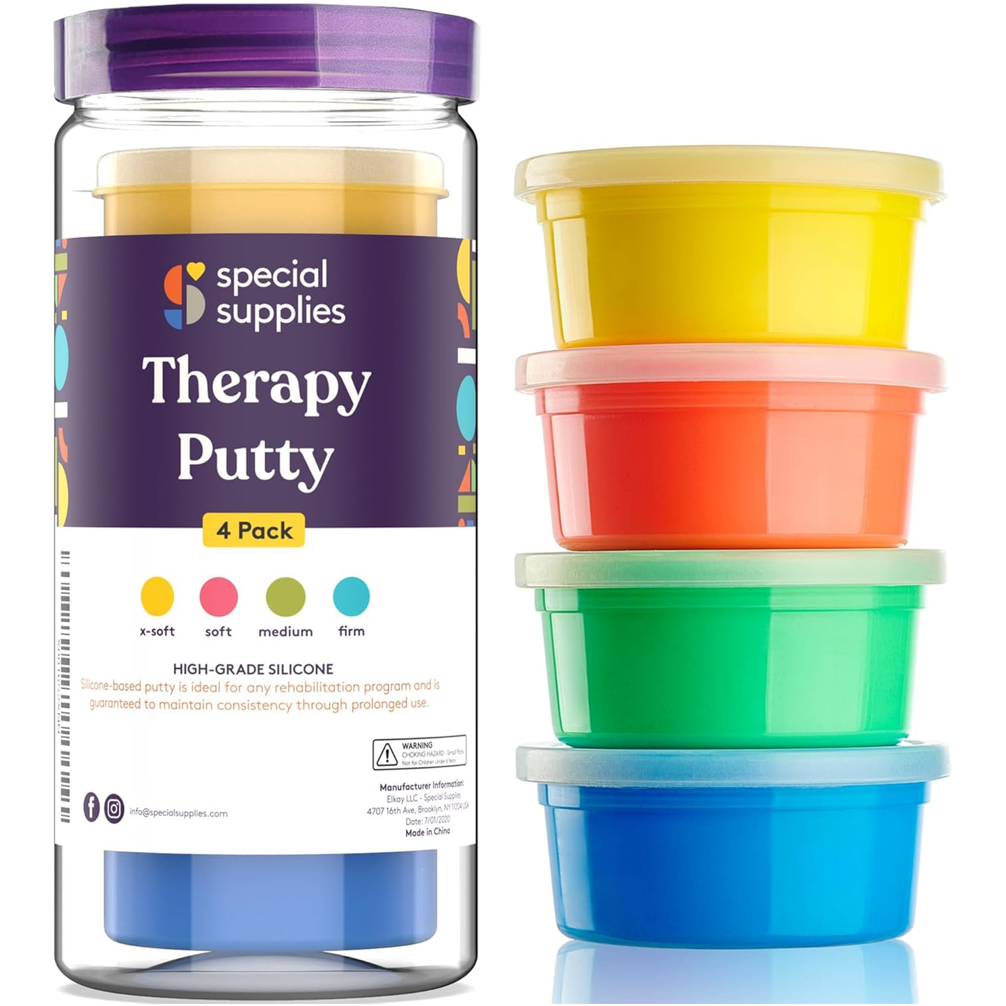 Therapy Putty (Primary Colors): 4 Pack