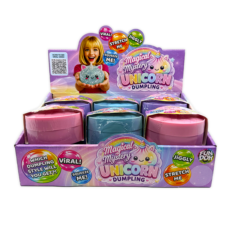 Fun Doh Unicorn Mystery Dumpling Squishy Toy - 12/Display
