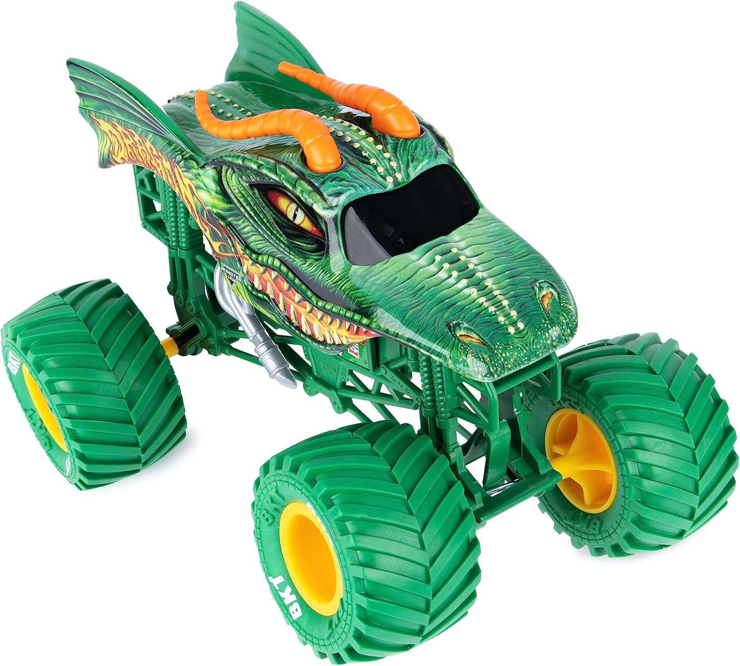 Monster Jam Dragon Monster Truck Die-Cast Vehicle, 1:24 Scale