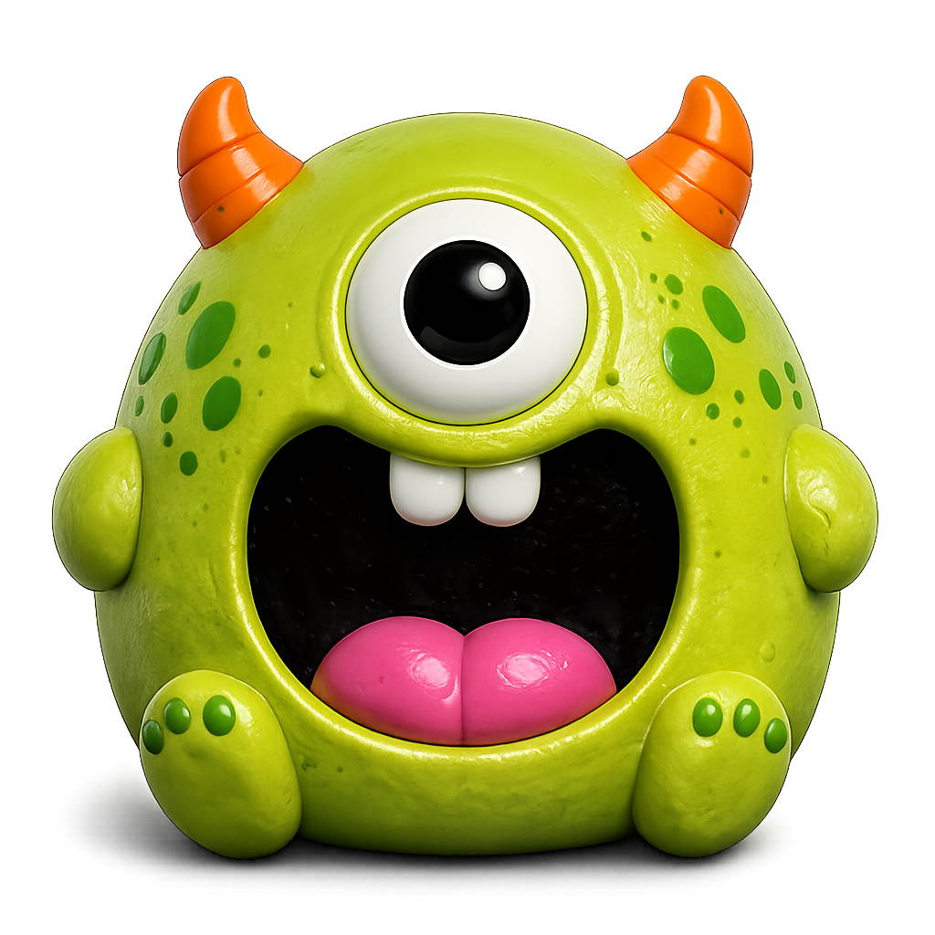 Fun Doh JUMBO Halloween Monsters Squishy Toy - 6/Display