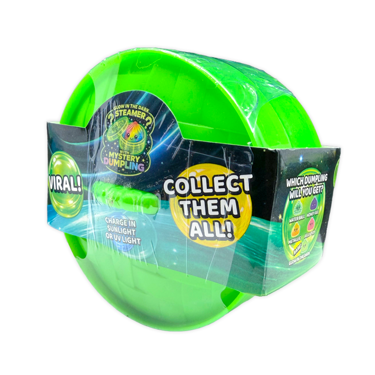 Glow-in-the-Dark Mystery Dumpling Squishy Toy - 12/Display