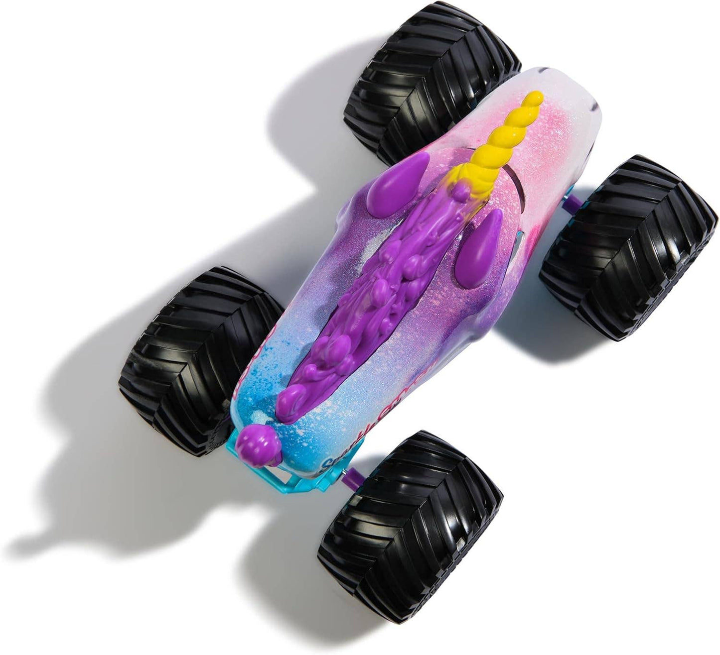 Monster Jam, Official Sparkle Smash Monster Truck, Collector Die-Cast Vehicle, 1:24 Scale, Kids Toys for Boys and Girls Ages 3 and up