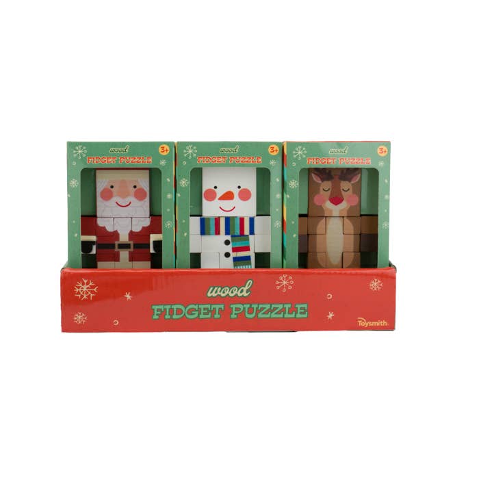 Holiday Wood Fidget Puzzle, Christmas, Winter