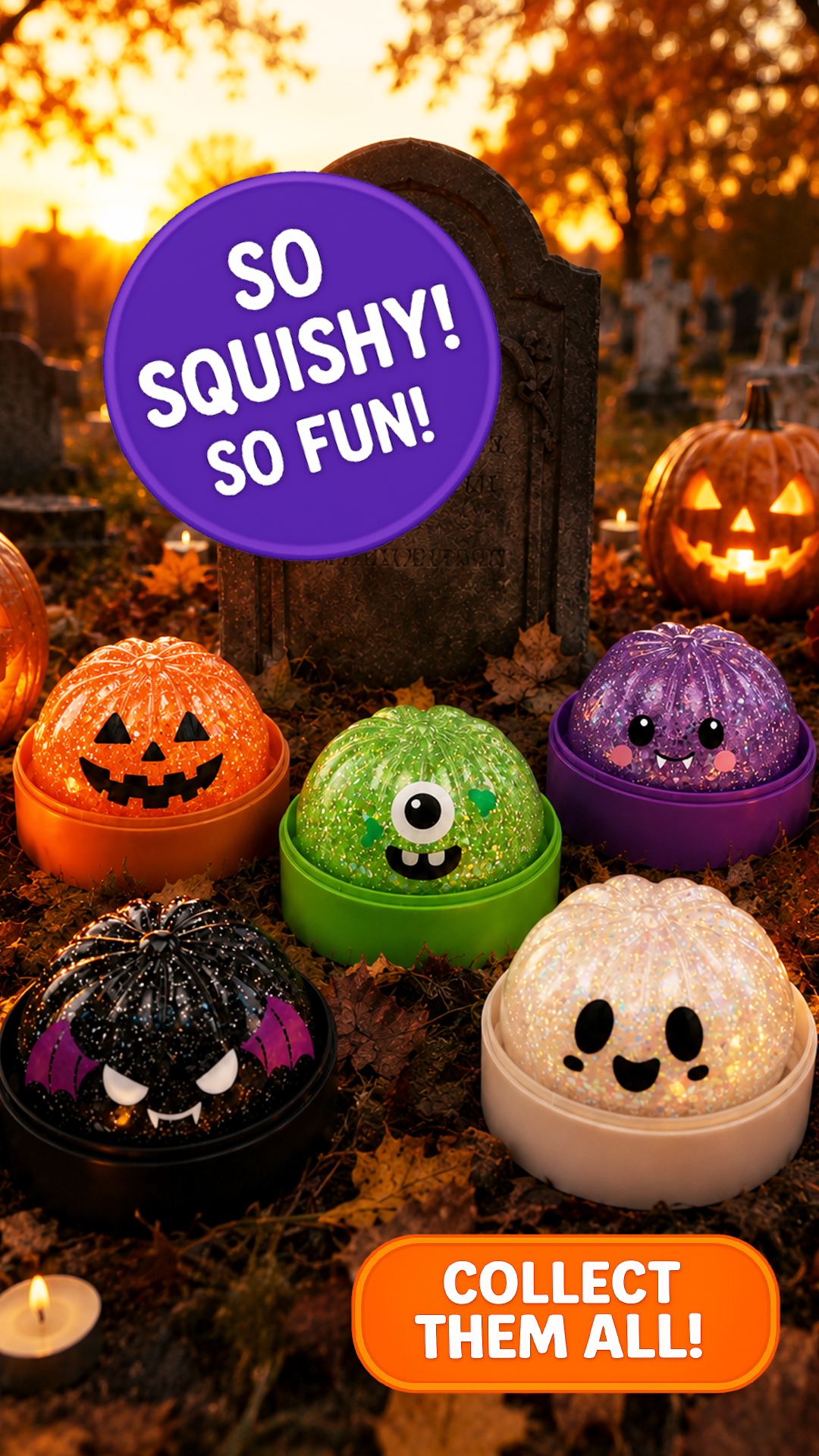 Fun Doh Halloween Mystery Dumpling Squishy - 12/Display