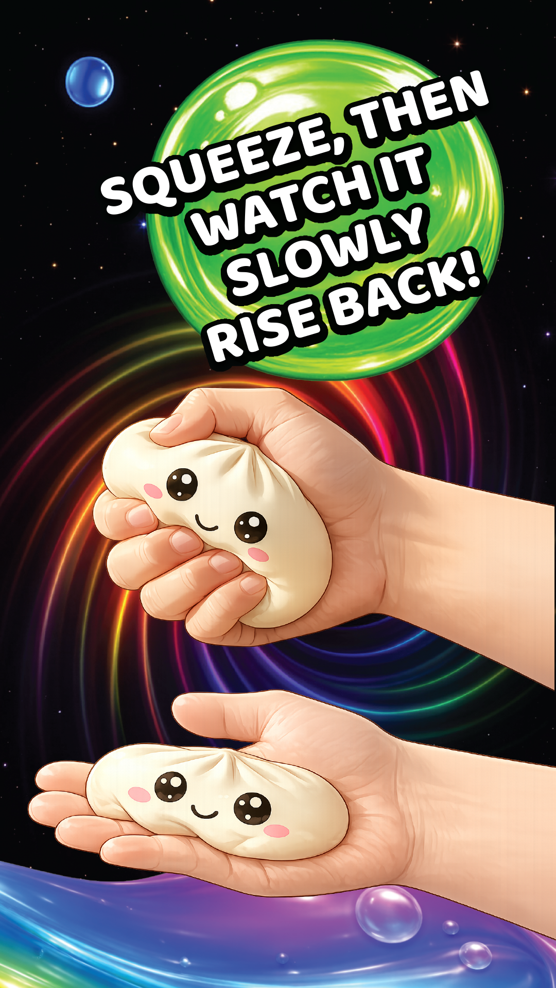 Fun Doh Mystery Slow-Rise Dumpling Squishy Toy -12/Display