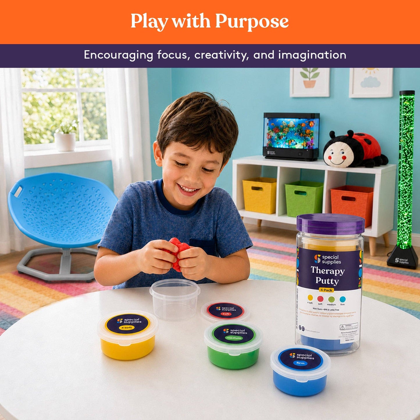 Therapy Putty (Primary Colors): 4 Pack