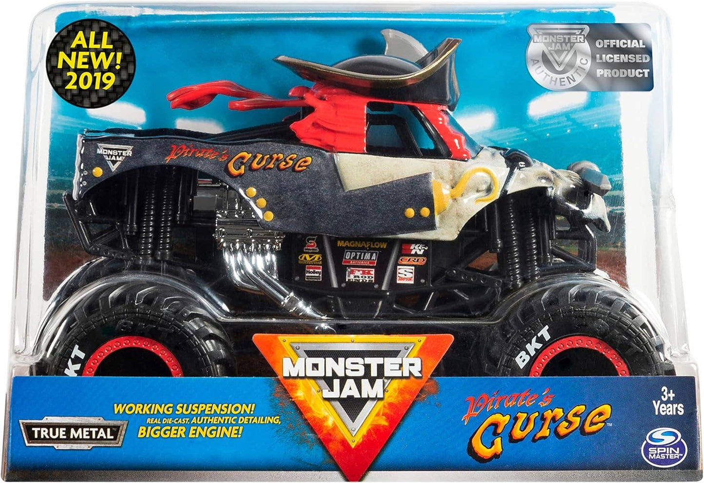 Monster Jam, Pirate's Curse Die-Cast Vehicle, 1:24 Scale