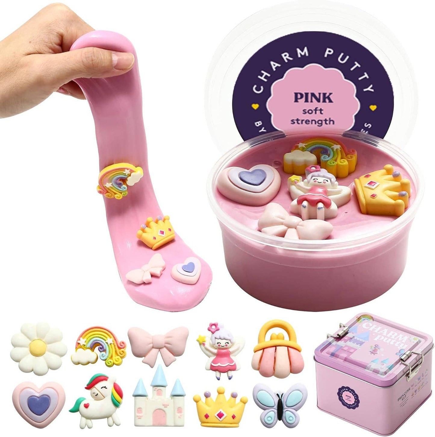 Special Supplies Sensory Therapy Putty for Kids and Adults with Cute Charms, Resistive Hand Exercise Stress Relief Therapy Putty