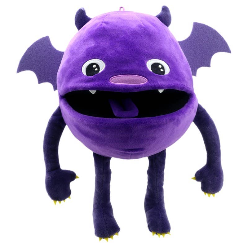 Baby Monster Hand Puppet - Purple
