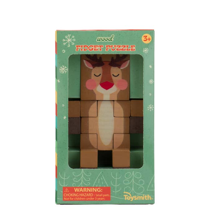 Holiday Wood Fidget Puzzle, Christmas, Winter